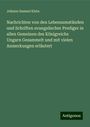 Johann Samuel Klein: Nachrichten von den Lebensumständen und Schriften evangelischer Prediger in allen Gemeinen des Königreichs Ungarn Gesammelt und mit vielen Anmerkungen erläutert, Buch