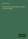 Wilhelm Pfeffer: Osmotische Untersuchungen: Studien zur Zellmechanik, Buch