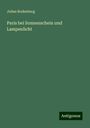 Julius Rodenberg: Paris bei Sonnenschein und Lampenlicht, Buch