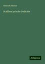 Heinrich Düntzer: Schillers lyrische Gedichte, Buch