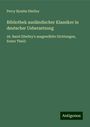 Percy Bysshe Shelley: Bibliothek ausländischer Klassiker in deutscher Uebersetzung, Buch