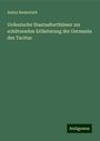 Anton Baumstark: Urdeutsche Staatsalterthümer zur schützenden Erläuterung der Germania des Tacitus, Buch