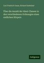 Carl Friedrich Gauss: Über die Anzahl der Ideal-Classen in den verschiedenen Ordnungen eines endlichen Körpers, Buch