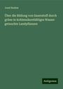 Josef Boehm: Über die Bildung von Sauerstoff durch grüne in kohlensäurehältiges Wasser getauchte Landpflanzen, Buch