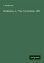 J. Sieckmann: Sieckmann, J.: Preis-Verzeichniss 1875, Buch