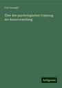 Carl Strumpf: Über den psychologischen Ursprung der Raumvorstellung, Buch