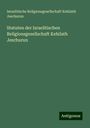 Israelitische Religionsgesellschaft Kehilath Jeschurun: Statuten der Israelitischen Religionsgesellschaft Kehilath Jeschurun, Buch