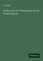 J. Kachler: Studien über die Verbindungen aus der Camphergruppe, Buch