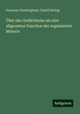 Hermann Emminghaus: Über das Gedächtniss als eine allgemeine Function der organisirten Materie, Buch