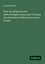 Anton Winckler: Über die Intégration der Differentialgleichung erster Ordnung mit rationalen Coëfflcienten zweiten Grades, Buch