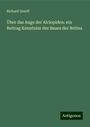 Richard Greeff: Über das Auge der Alciopiden: ein Beitrag Kenntniss des Baues der Retina, Buch