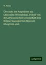 W. Peters: Übersicht der Amphibien aus Chinchoxo (Westafrika), welche von der Africanishchen Gesellschaft dem Berliner zoologischen Museum übergeben sind, Buch