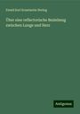 Ewald Karl Konstantin Hering: Über eine reflectorische Bezielmng zwischen Lunge und Herz, Buch