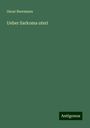 Oscar Beermann: Ueber Sarkoma uteri, Buch