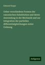 Edmund Hoppe: Ueber verschiedene Formen der canonischen Substitution und deren Anwendung in der Mechanik und zur Integration der partiellen differentialgleichungen erster Ordnung, Buch