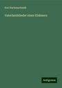 Karl Hackenschmidt: Vaterlandslieder eines Elsässers, Buch