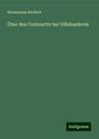 Hermannus Krollick: Über den Conivnctiv bei Villehardovin, Buch