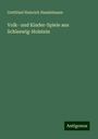 Gottfried Heinrich Handelmann: Volk- und Kinder-Spiele aus Schleswig-Holstein, Buch