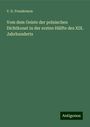 V. D. Freudenson: Vom dem Geiste der polnischen Dichtkunst in der ersten Hälfte des XIX. Jahrhunderts, Buch