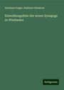 Abraham Geiger: Einweihungsfeier der neuen Synagoge zu Wiesbaden, Buch