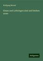 Wolfgang Menzel: Elsass und Lothringen sind und bleiben unser, Buch