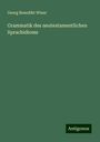 Georg Benedikt Winer: Grammatik des neutestamentlichen Sprachidioms, Buch