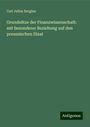 Carl Julius Bergius: Grundsätze der Finanzwissenschaft: mit besonderer Beziehung auf den preussischen Staat, Buch