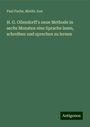 Paul Fuchs: H. G. Ollendorff's neue Methode in sechs Monaten eine Sprache lesen, schreiben und sprechen zu lernen, Buch