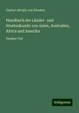 Gustav Adolph Von Kloeden: Handbuch der Länder- und Staatenkunde von Asien, Australien, Africa und Amerika, Buch