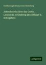 Großherzogliches Lyceum Heidelberg: Jahresbericht über das Großh. Lyceum zu Heidelberg am Schlusse d. Schuljahres, Buch