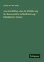 Julius Von Wickede: Joachim Slüter oder die Einführung der Reformation in Mecklenburg: historischer Roman, Buch