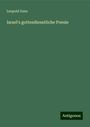 Leopold Zunz: Israel's gottesdienstliche Poesie, Buch