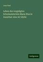 Jean Paul: Leben des vergnügten Schulmeisterlein Maria Wuz in Auenthal: eine Art Idylle, Buch