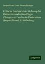 Leopold Josef Franz Johann Fitzinger: Kritische Durchsicht der Ordnung der Flatterthiere oder Handflügler (Chiroptera). Familie der Fledermäuse (Vespertiliones). V. Abtheilung, Buch