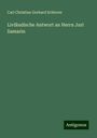 Carl Christian Gerhard Schirren: Livländische Antwort an Herrn Juri Samarin, Buch