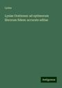 Lysias: Lysiae Orationes: ad optimorum librorum fidem: accurate editae, Buch