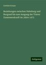 Gottlieb Krause: Beziehungen zwischen Habsburg und Burgund bis zum Ausgang der Trierer Zusammenkunft im Jahre 1473, Buch