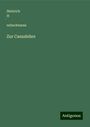 Heinrich H¿eubschmann: Zur Casuslehre, Buch