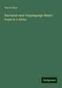 Tim H. Rose: Das heisst eine Vergnügungs-Reise!: Posse in 5 Akten, Buch