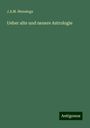 J. A. M. Mensinga: Ueber alte und neuere Astrologie, Buch