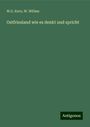 W. G. Kern: Ostfriesland wie es denkt und spricht, Buch