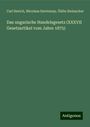 Carl Herich: Das ungarische Handelsgesetz (XXXVII Gesetzartikel vom Jahre 1875), Buch