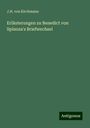 J. H. Von Kirchmann: Erläuterungen zu Benedict von Spinoza's Briefwechsel, Buch