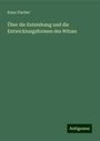 Kuno Fischer: Über die Entstehung und die Entwicklungsformen des Witzes, Buch