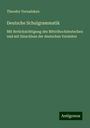 Theodor Vernaleken: Deutsche Schulgrammatik, Buch