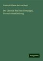 Friedrich Wilhelm Karl von Hegel: Die Chronik des Dino Compagni, Versuch einer Rettung, Buch