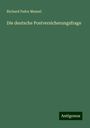 Richard Fedor Menzel: Die deutsche Postversicherungsfrage, Buch