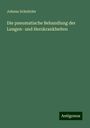 Johann Schnitzler: Die pneumatische Behandlung der Lungen- und Herzkrankheiten, Buch