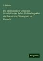 G. Mehring: Die philosophisch-kritischen Grundsätze der Selbst-Vollendung oder die Geschichts-Philosophie; ein Versuch, Buch