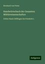 Bernhard Von Poten: Handwörterbuch der Gesamten Militärwissenschaften, Buch